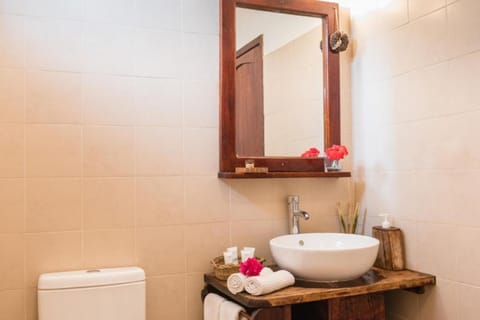 Economy Double Room, Garden View | Bathroom | Shower, free toiletries, hair dryer, towels