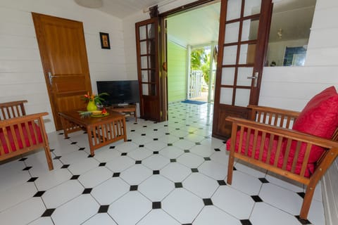 Bungalow, 2 Bedrooms (YLANG 1) | Living area | Flat-screen TV