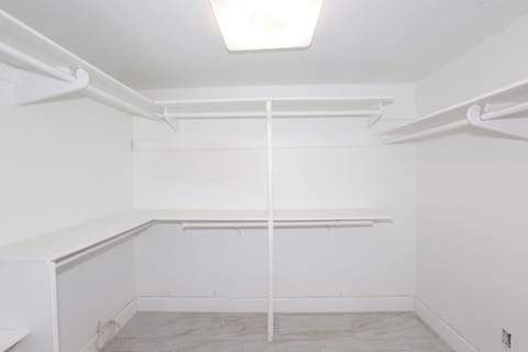 Large Closet Primary Bedroom  hangers are provided 