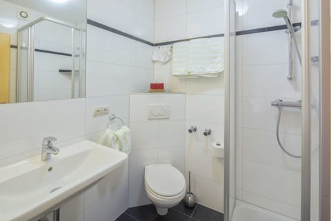 Business Double Room, Balcony | Bathroom | Shower, hair dryer, towels