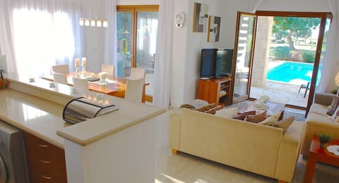 Villa, 3 Bedrooms, Private Pool | Living area | Flat-screen TV, video-game console