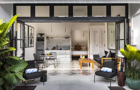 Honeymoon Villa, 1 Bedroom | Living area | 40-inch flat-screen TV with cable channels, Smart TV