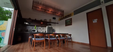 Shared fridge, microwave