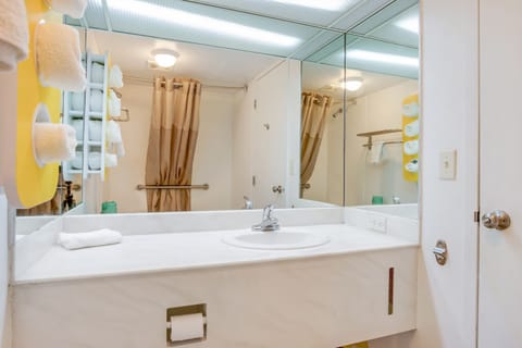 Room, 2 Double Beds | Bathroom shower