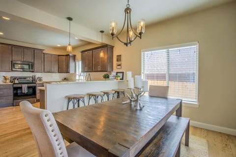 With open kitchen concept