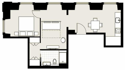 Suite, 1 Bedroom | Floor plan