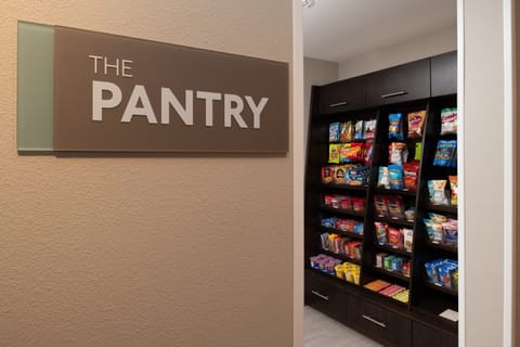 Purchase a snack at the on-site pantry.