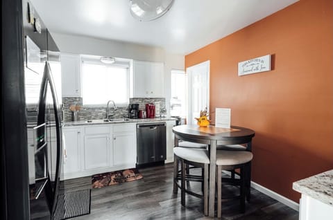 Kitchen and dining area!