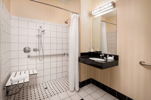 Studio, Multiple Beds | Bathroom | Free toiletries, hair dryer, towels, soap