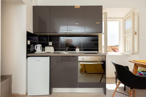 Standard Apartment, 1 Bedroom, Terrace | Private kitchen | Fridge, electric kettle, cookware/dishes/utensils