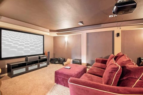 Theater Room (There is now an 85" TV rather than a projector)