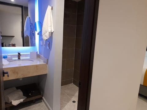 Superior Double Room | Bathroom | Shower, designer toiletries, hair dryer, bathrobes