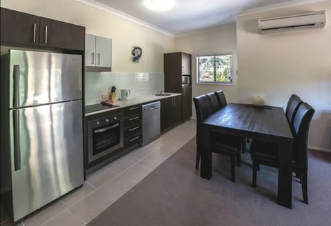 2 Bedroom Spa Bungalow | Private kitchen | Fridge, microwave, electric kettle, toaster