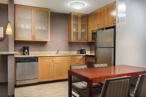 Suite, 1 Bedroom | Private kitchen | Fridge, microwave, stovetop, dishwasher