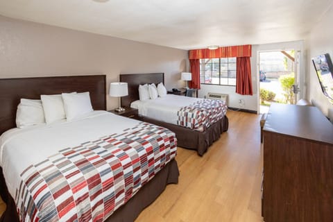 Deluxe Room, 2 Queen Beds, Accessible (Smoke Free) | Desk, iron/ironing board, free cribs/infant beds, free WiFi