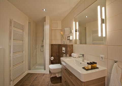 Superior Room with Sauna | Bathroom | Free toiletries, hair dryer, towels