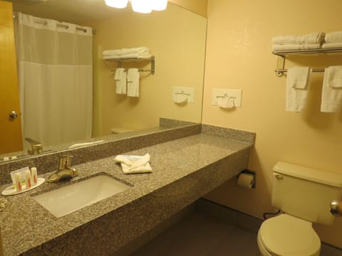 Free toiletries, hair dryer, towels