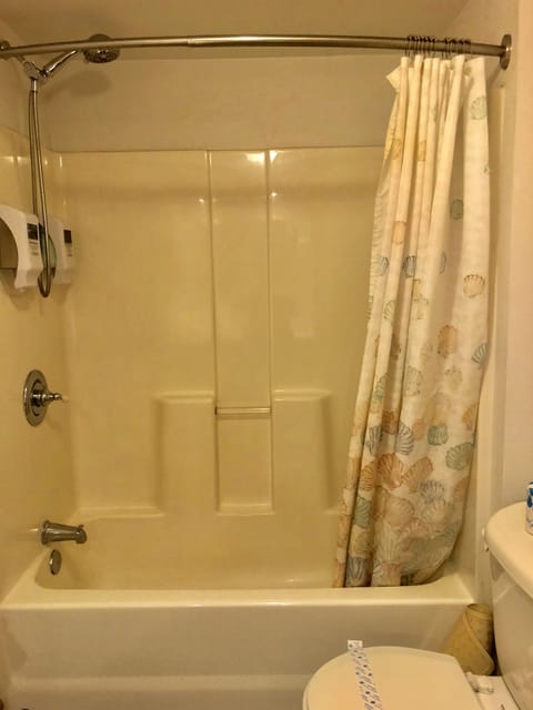 Inn Suite #20 (1 Queen, 1 Twin, 1 futon, downstairs) | Bathroom shower