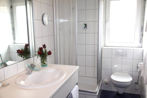 Classic Double Room | Bathroom | Shower, hair dryer, towels