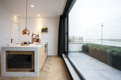 Terrace Suite, Amazing Riverview | Private kitchen | Fridge, espresso maker, coffee/tea maker, electric kettle