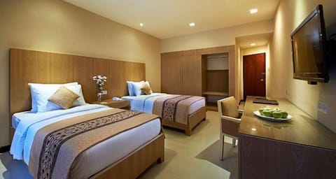 Deluxe Twin Room with Sea View | Egyptian cotton sheets, premium bedding, minibar, in-room safe