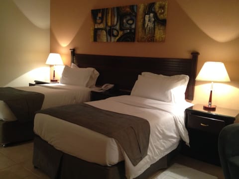 Egyptian cotton sheets, pillowtop beds, minibar, in-room safe