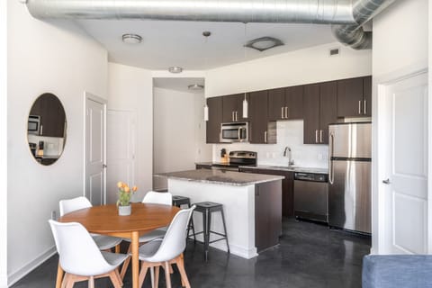 Superior Apartment, 2 Bedrooms, 2 Bathrooms (Self Check-in with Virtual Front Desk) | Private kitchen | Full-size fridge, oven, stovetop, dishwasher