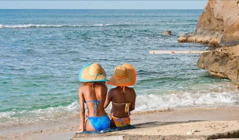 On the beach