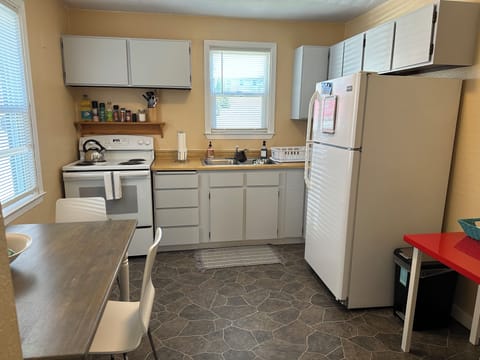 Fully stocked kitchen