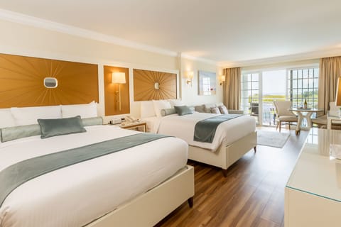 Premium Room, Pool View (2 Queens) | In-room safe, iron/ironing board, free WiFi, bed sheets