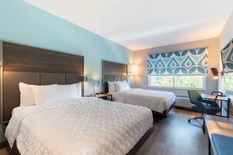 Room, 2 Queen Beds | Hypo-allergenic bedding, desk, laptop workspace, blackout drapes