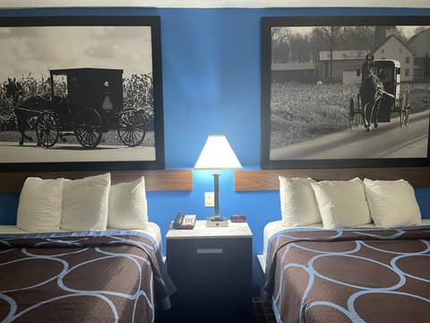 Desk, blackout drapes, rollaway beds, free WiFi