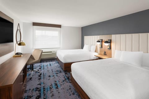 Room, 2 Double Beds, Non Smoking | Premium bedding, pillowtop beds, desk, iron/ironing board