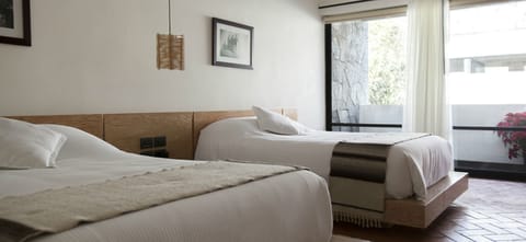 Junior Suite, 2 Double Beds | Premium bedding, down comforters, in-room safe, individually decorated