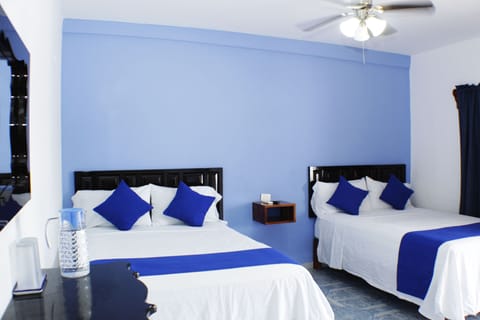 Standard Room, 2 Double Beds | Free WiFi, bed sheets