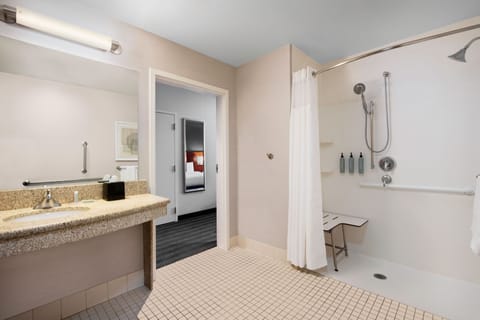 Room, 2 Queen Beds | Bathroom | Shower, free toiletries, hair dryer, towels
