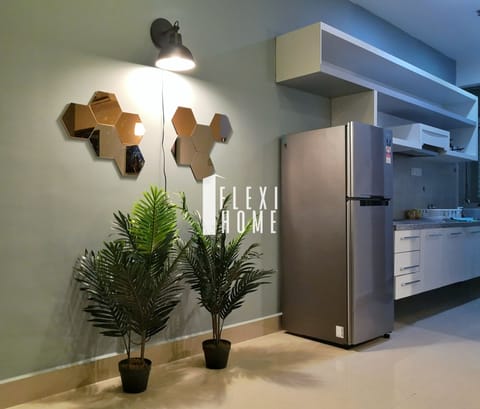 Nordic Theme 1 Bedroom in G-Floor, Cyberjaya (8 hours, 9am-5pm, Work from Home) | Private kitchen | Fridge, stovetop, electric kettle, cookware/dishes/utensils