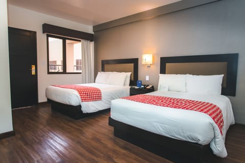 Room, 2 Double Beds, Non Smoking | Premium bedding, minibar, in-room safe, desk