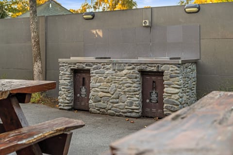 Outdoor banquet area