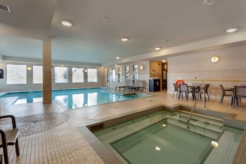 Indoor pool, open 6:00 AM to 10:00 PM, sun loungers