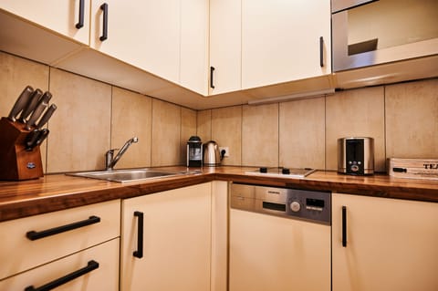 Apartment (B2) | Private kitchen | Electric kettle, toaster