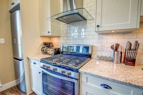 kitchen with gas range