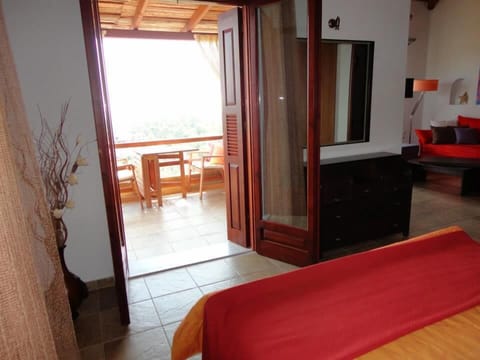 Suite, 1 Bedroom, Sea View | Living area | LCD TV, DVD player