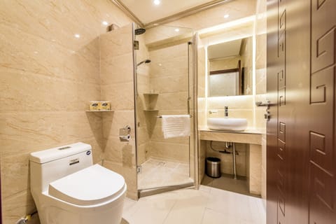 Deluxe Double Room (CJ 1) | Bathroom | Shower, rainfall showerhead, free toiletries, hair dryer