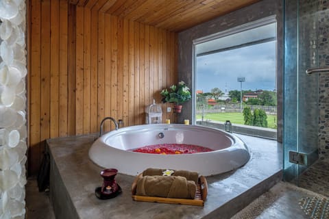 Body treatments, body scrubs, facials, manicures and pedicures, massages