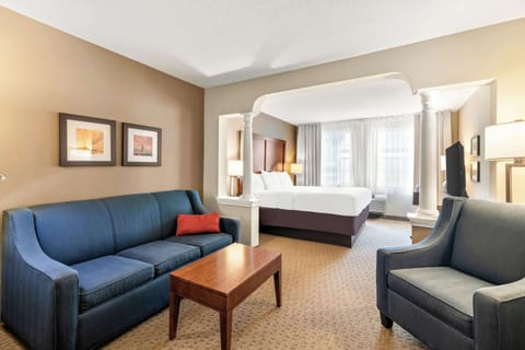 Suite, 1 King Bed | Premium bedding, in-room safe, desk, iron/ironing board