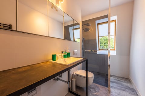 Apartment, 1 Bedroom | Bathroom | Shower, free toiletries, towels, shampoo