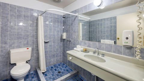 Deluxe Queen Room | Bathroom | Free toiletries, hair dryer, towels