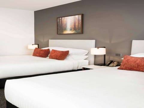 Standard Room, 2 Queen Beds | Premium bedding, in-room safe, individually decorated