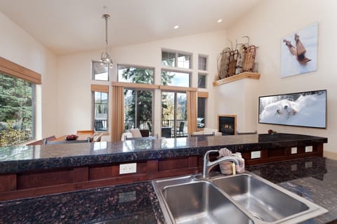 Kitchen overlook into Main Living Space